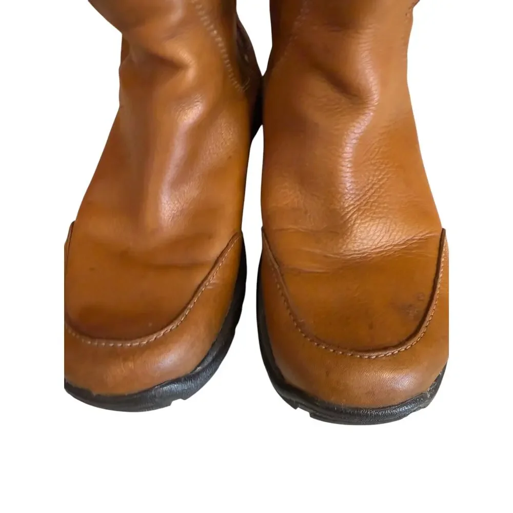 UGG Australia Bandon Leather Shearling Sheepskin Cuffed Boots 7